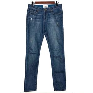 Paige Skyline Skinny Distressed Jeans Sz 28